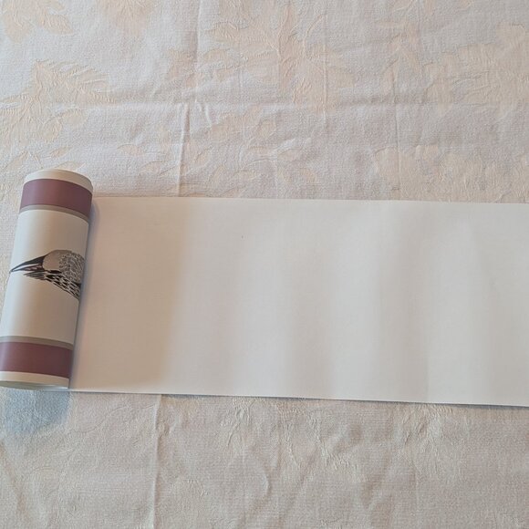 VTG Duck Wallpaper Border 3 Rolls 15yd Mallard Red Cream Canada Dry Strippable - Picture 7 of 7